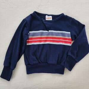 Vintage Healthtex Navy Striped Long Sleeve 2t/3t